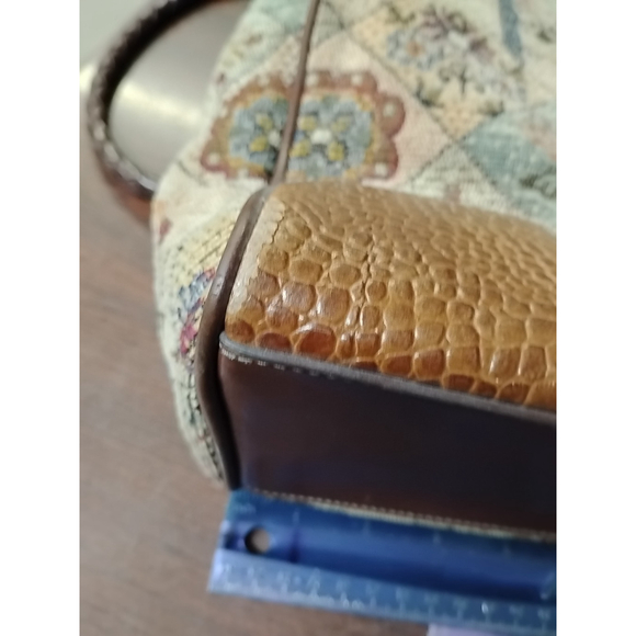 Vtg Coldwater Creek Purse Handbag Floral Tapestry Boho - Picture 16 of 16